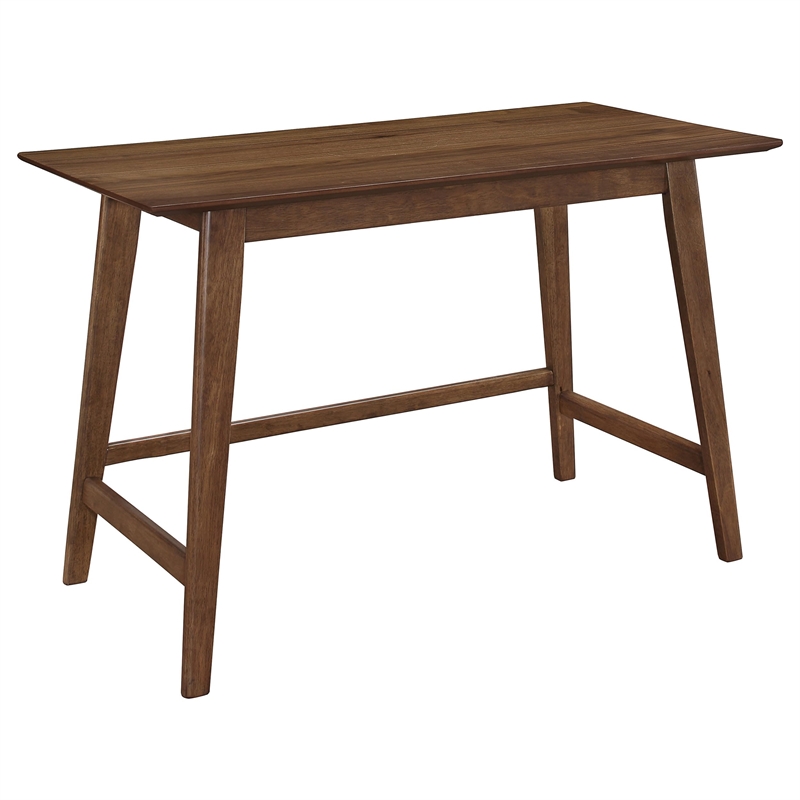 Pemberly Row 2-piece Home Office Computer Desk and Chair Set in Walnut