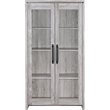 Pemberly Row 2-Door Engineered Wood Tall Cabinet in Grey Driftwood