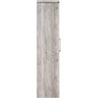 Pemberly Row 2-Door Engineered Wood Tall Cabinet in Grey Driftwood