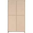 Pemberly Row 2-Door Engineered Wood Tall Cabinet in Grey Driftwood