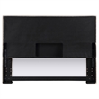 Pemberly Row Upholstered Queen or Full Panel Headboard in Sand