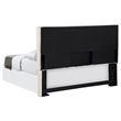 Pemberly Row Upholstered Queen or Full Panel Headboard in Sand