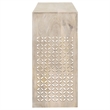 Pemberly Row 2-Drawer Wood Entryway Console Table in White Washed