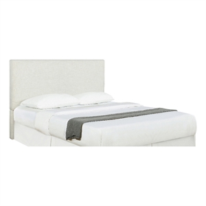 Pemberly Row Foam Padded Upholstered King Panel Headboard in Sand