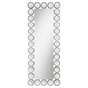 Pemberly Row 24 x 62 Inch Wall Mirror with Lighting in Silver