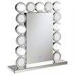 Pemberly Row 7-Bulb LED Lighted Tabletop Vanity Mirror in Silver