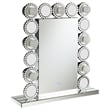 Pemberly Row 7-Bulb LED Lighted Tabletop Vanity Mirror in Silver