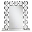 Pemberly Row 7-Bulb LED Lighted Tabletop Vanity Mirror in Silver