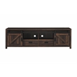 Pemberly Row 2-door Engineered Wood 79-inch TV Stand in Dark Pine