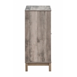 Pemberly Row 2-Doors Home Bar Wine Cabinet in Weathered Acacia
