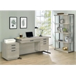 Pemberly Row 60-inch 4-drawer Computer Desk in Whitewashed Grey
