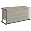 Pemberly Row 60-inch 4-drawer Computer Desk in Whitewashed Grey
