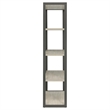 Pemberly Row 72-inch 4-shelf Engineered Wood Bookshelf in Whitewashed Grey
