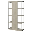 Pemberly Row 72-inch 4-shelf Engineered Wood Bookshelf in Whitewashed Grey