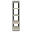 Pemberly Row 72-inch 4-shelf Engineered Wood Bookshelf in Whitewashed Grey
