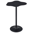 Pemberly Row Curved 29-inch Cloud-Shaped Bistro Bar Table in Black