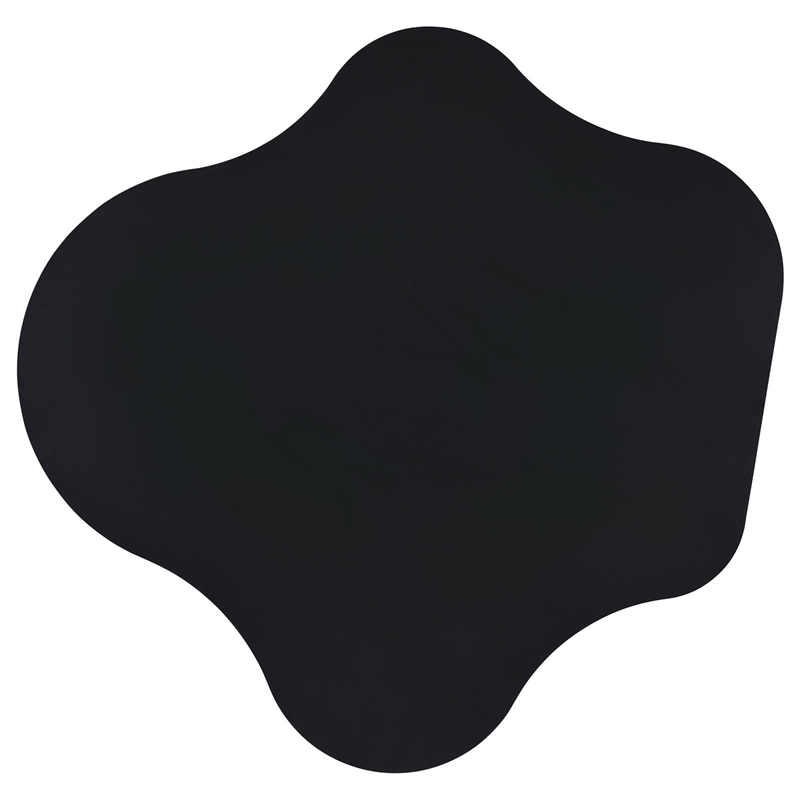 Pemberly Row Curved 29-inch Cloud-Shaped Bistro Bar Table in Black