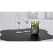 Pemberly Row Curved 29-inch Cloud-Shaped Bistro Bar Table in Black