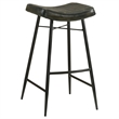 Pemberly Row Backless Leather Upholstered Bar Stool Set in Espresso