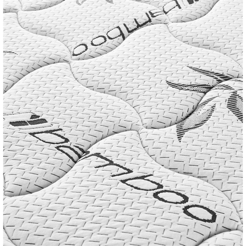 Pemberly Row 7-inch Twin Size Bamboo Cover Firm Tight Top Foam Mattress