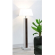 Pemberly Row 67-inch Square Tapered Mirrored Floor Lamp in Brown