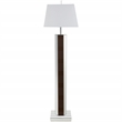 Pemberly Row 67-inch Square Tapered Mirrored Floor Lamp in Brown