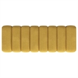 Pemberly Row Fabric Upholstered Tufted Accent Bench in Mustard Yellow