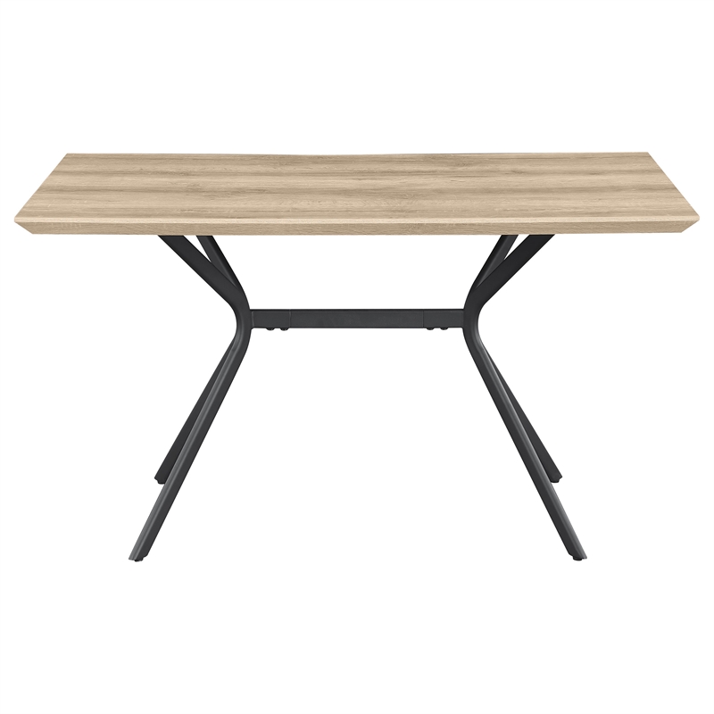 Pemberly Row 53-inch Composite Wood Dining Table in Light Brown