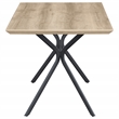 Pemberly Row 53-inch Composite Wood Dining Table in Light Brown