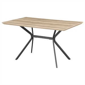 Pemberly Row 53-inch Composite Wood Dining Table in Light Brown