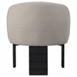 Pemberly Row Boucle Upholstered Barrel Back Accent Chair in Beige