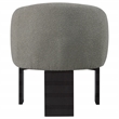 Pemberly Row Boucle Upholstered Barrel Back Accent Chair in Brown