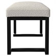 Pemberly Row Boucle Upholstered Tufted Accent Bench in Vanilla