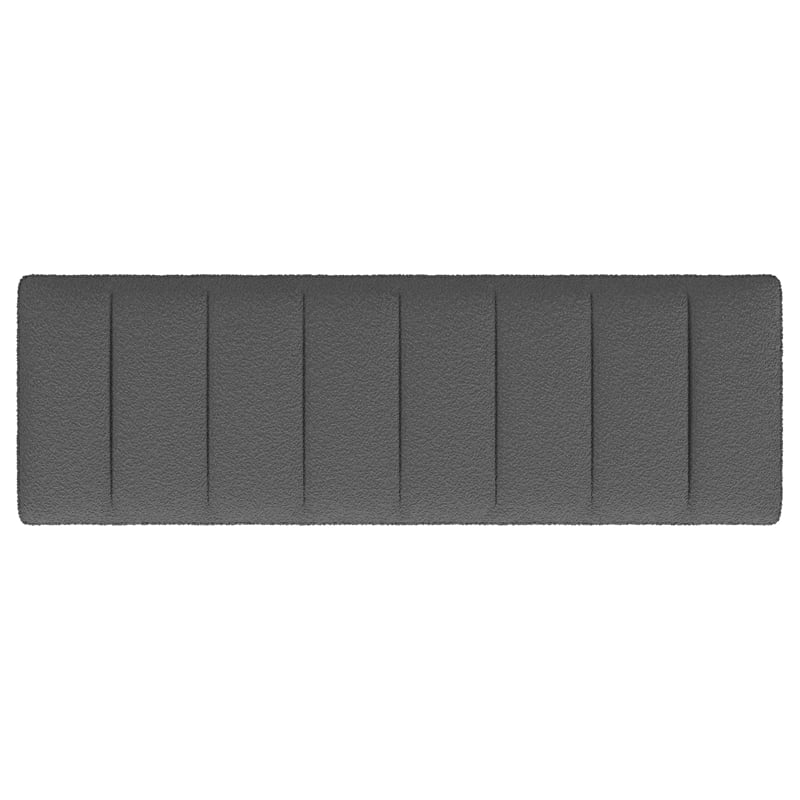 Pemberly Row Boucle Upholstered Tufted Accent Bench in Charcoal