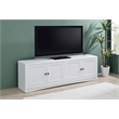 Pemberly Row 4-door Engineered Wood 78-inch TV Stand in White