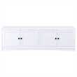 Pemberly Row 4-door Engineered Wood 78-inch TV Stand in White