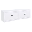 Pemberly Row 4-door Engineered Wood 78-inch TV Stand in White