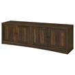 Pemberly Row 4-door Engineered Wood 78-inch TV Stand in Dark Pine