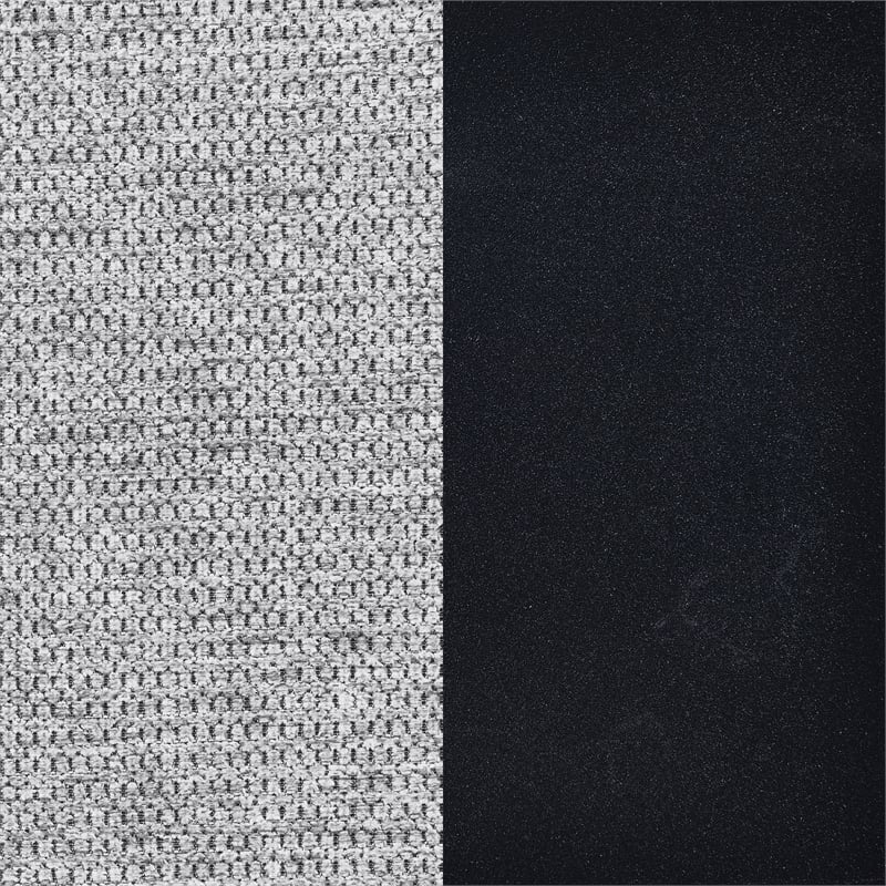 Pemberly Row Fabric Upholstered Dining Side Chair Set of 2 in Grey