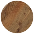 Pemberly Row Round Solid Mango Wood Accent Side Table in Wild Honey