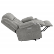 Pemberly Row Upholstered Power Lift Recliner Chair with USB Port in Grey
