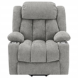 Pemberly Row Upholstered Power Lift Recliner Chair with USB Port in Grey