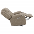 Pemberly Row Upholstered Power Lift Recliner Chair with USB Port in Camel