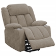 Pemberly Row Upholstered Power Lift Recliner Chair with USB Port in Camel