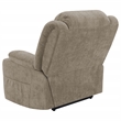 Pemberly Row Upholstered Power Lift Recliner Chair with USB Port in Camel