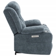 Pemberly Row Upholstered Power Lift Recliner Chair in Slate Blue