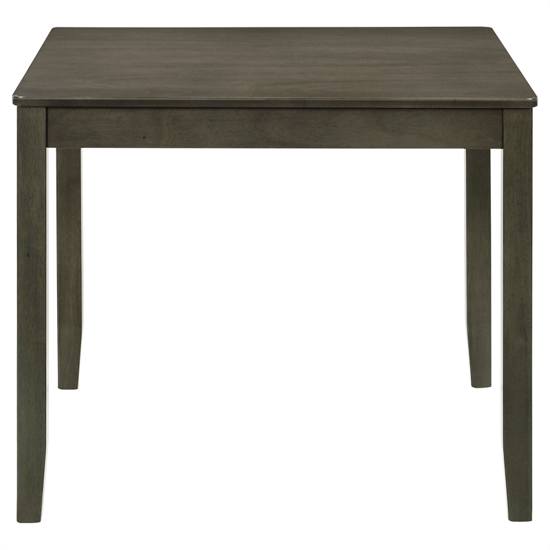 Pemberly Row 5-piece Square Dining Table and 4 Chairs Set in Charcoal