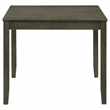 Pemberly Row 5-piece Square Dining Table and 4 Chairs Set in Charcoal
