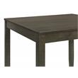 Pemberly Row 5-piece Square Dining Table and 4 Chairs Set in Charcoal