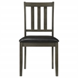 Pemberly Row 5-piece Square Dining Table and 4 Chairs Set in Charcoal